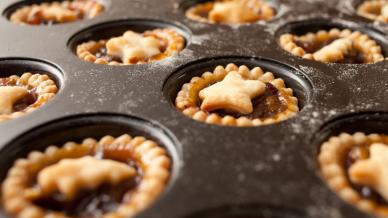 Mince pies at Christmas time