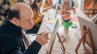 Adult painting class