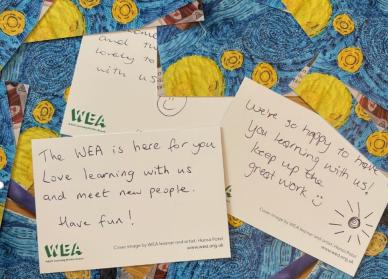 Postcards to Afghan learners