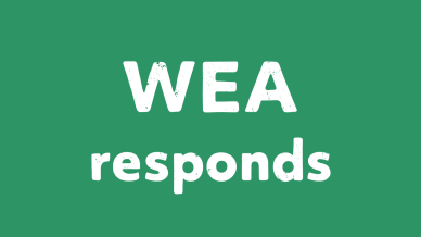 WEA responds banner
